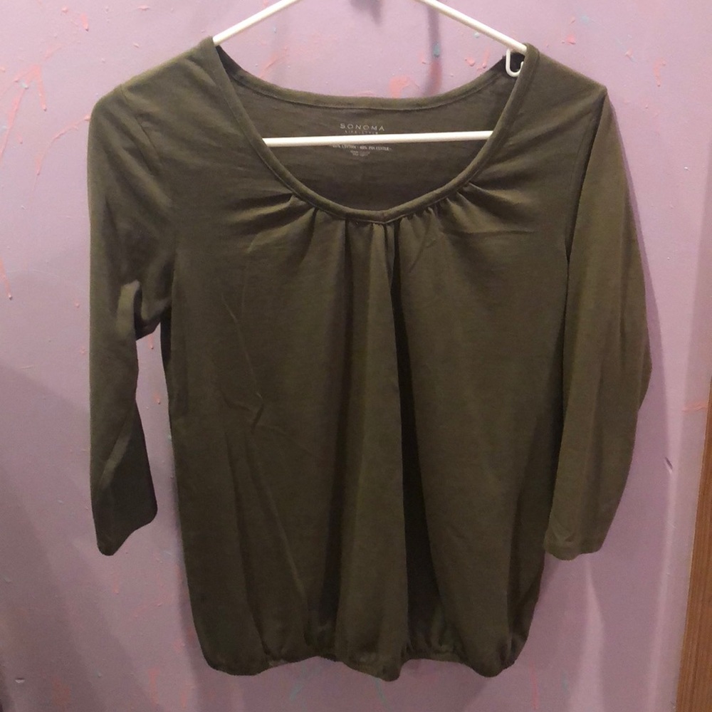 Green blouse